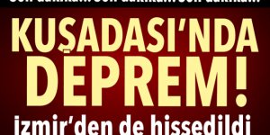 Kuşadası Körfez'de 4.8 büyüklüğünde deprem!