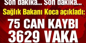 Sağlık Bakanı Koca son corona virüsü verilerini duyurdu!