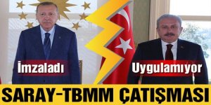 Meclis ile Saray arasında ilk çatışma! Erdoğan imzaladı, Şentop iki yıldır uygulamıyor