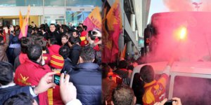 Galatasaraya coşkulu karşılama!