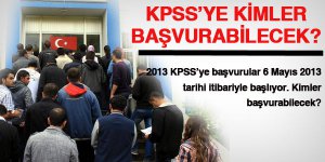 2013 KPSSye kimler başvurabilecek?